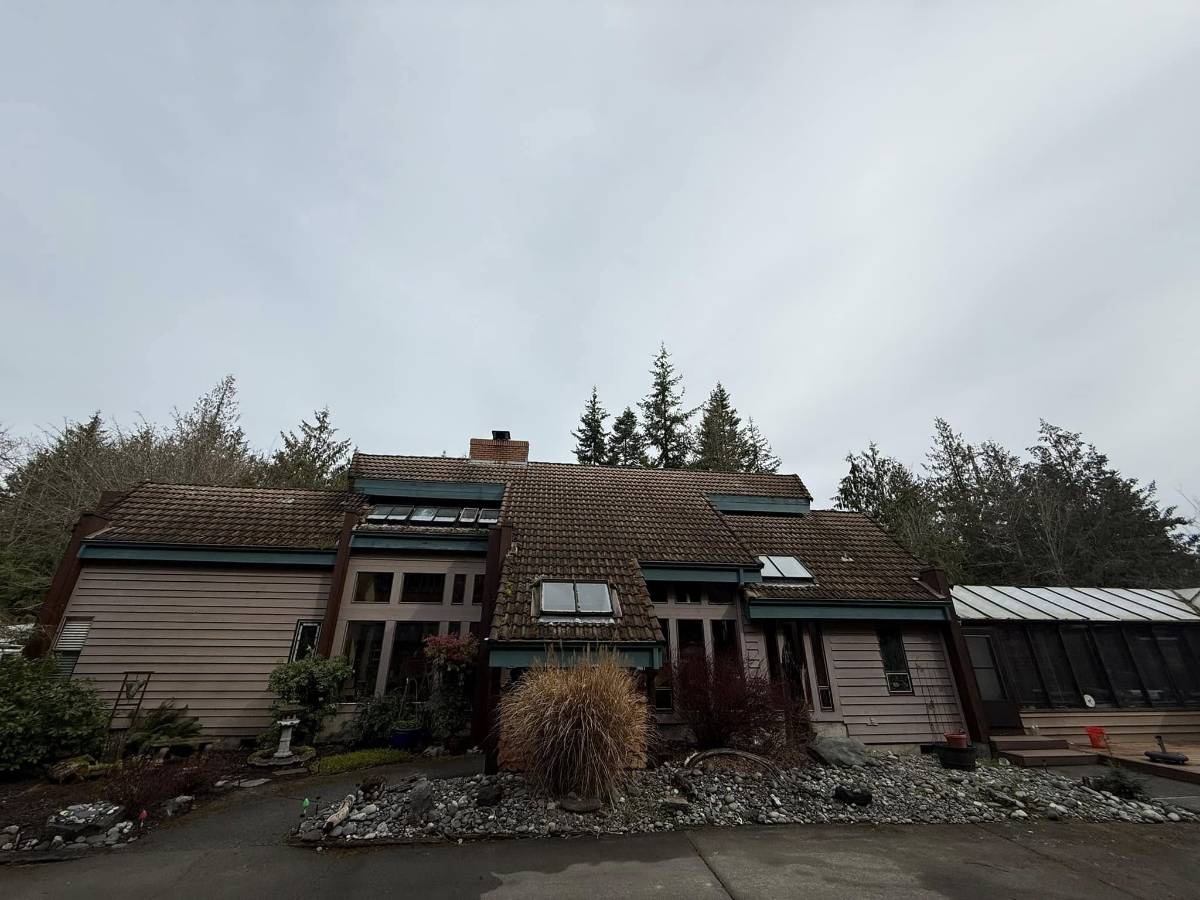 Before pressure washing