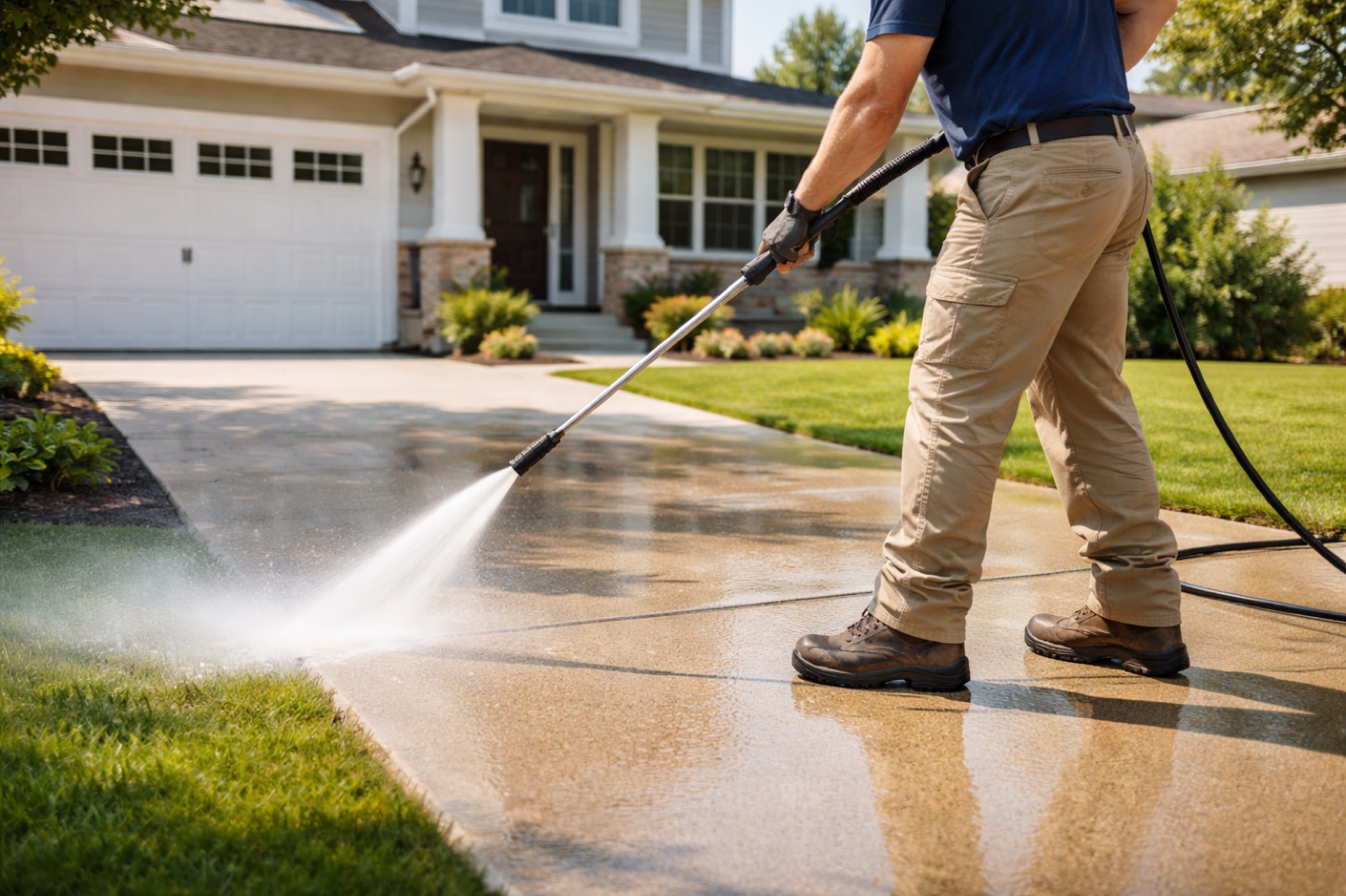 Roof cleaning service