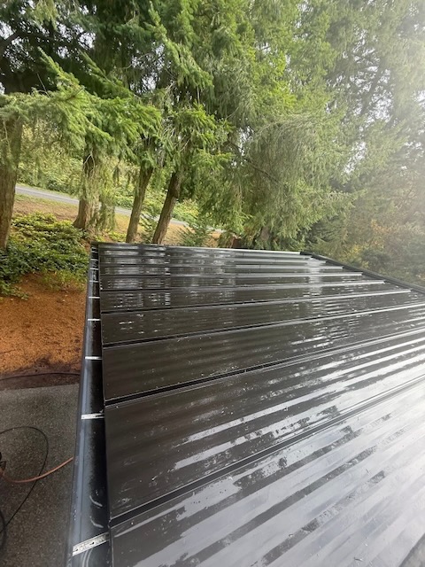 After exterior cleaning
